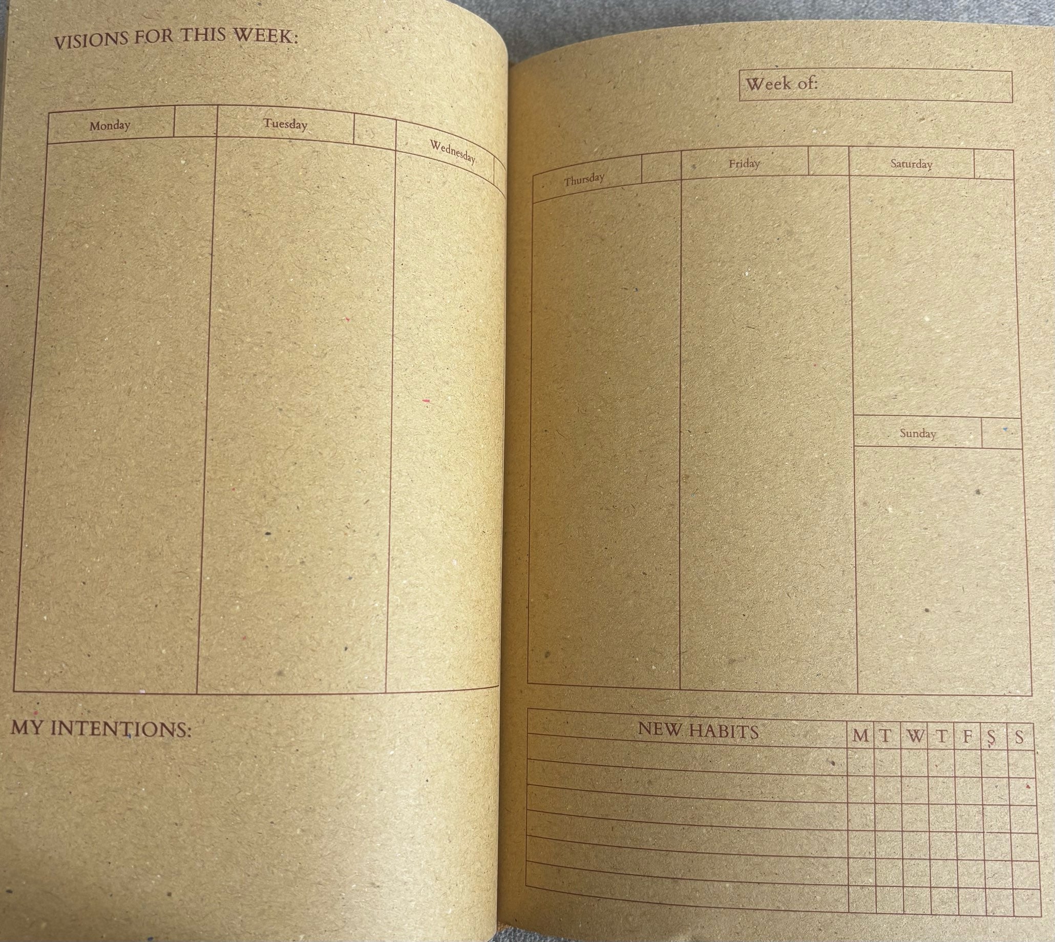 VISIONS JOURNAL NOTE/TERACOTTA