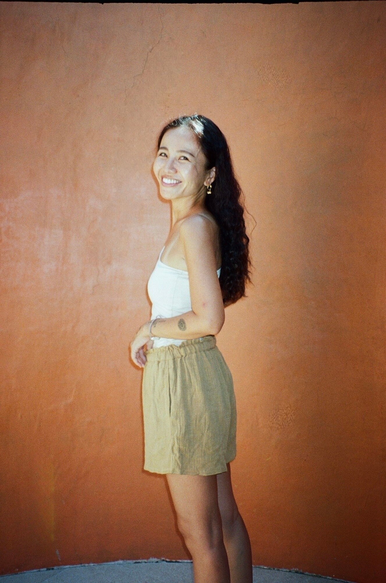 【POPUP開催記念】ORGANIC COTTON SHORT PANTS/MILK CHOCOLATE