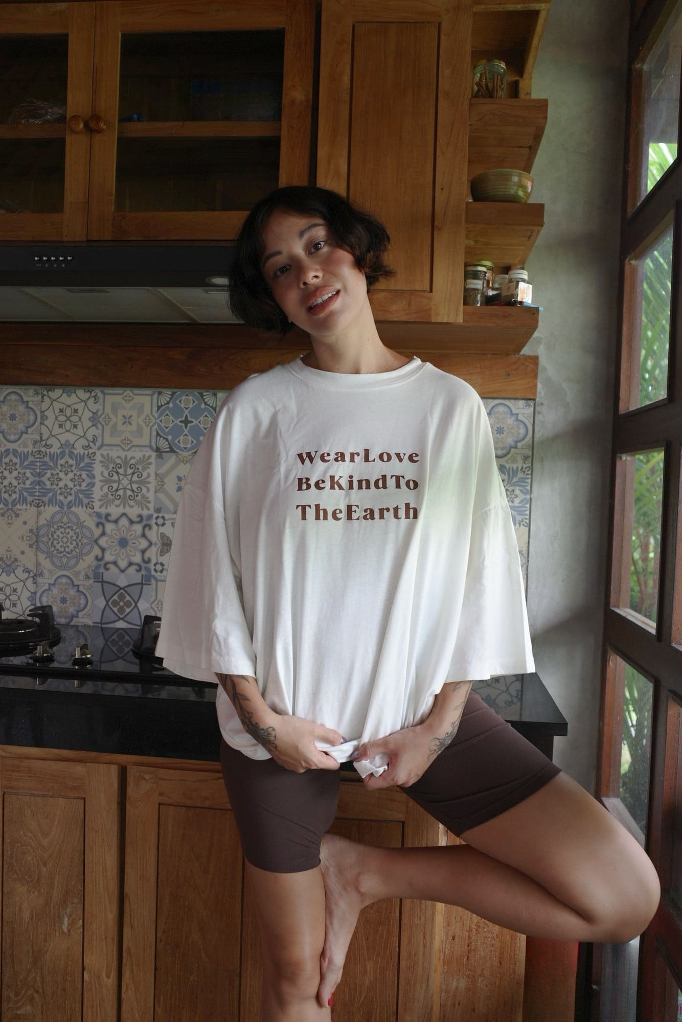 HEMP&ORGANIC COTTON FLOWーTSHIRTS