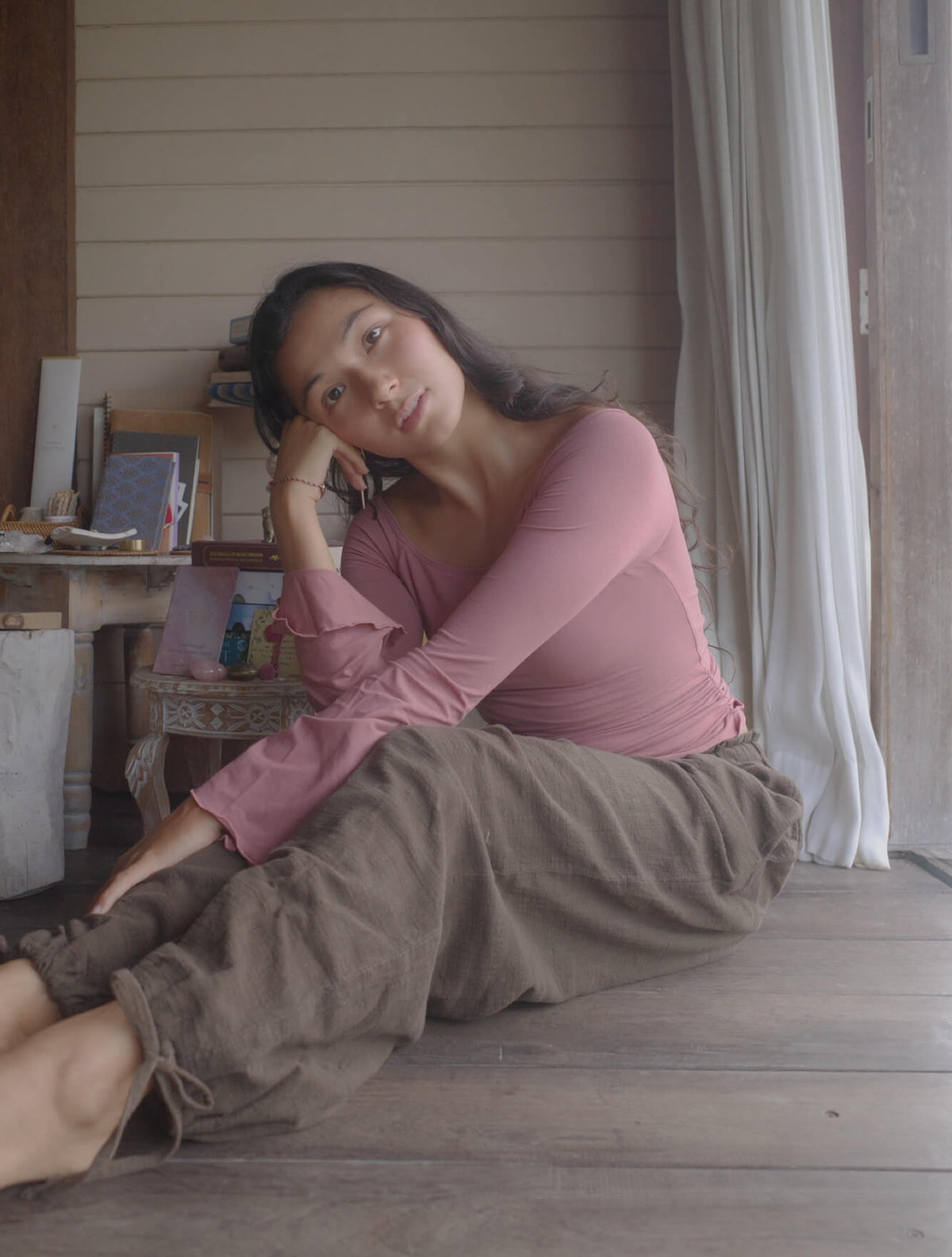 【9月25日21時】SARI LONG SLEEVE/SMOKY PINK