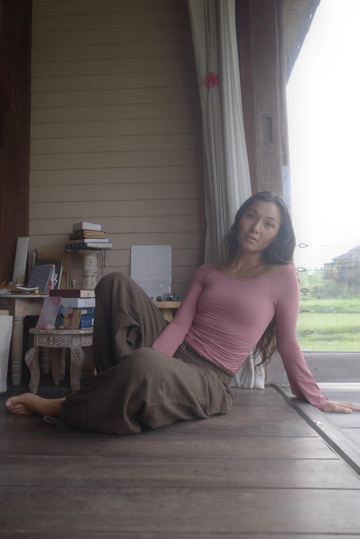 【9月25日21時】SARI LONG SLEEVE/SMOKY PINK