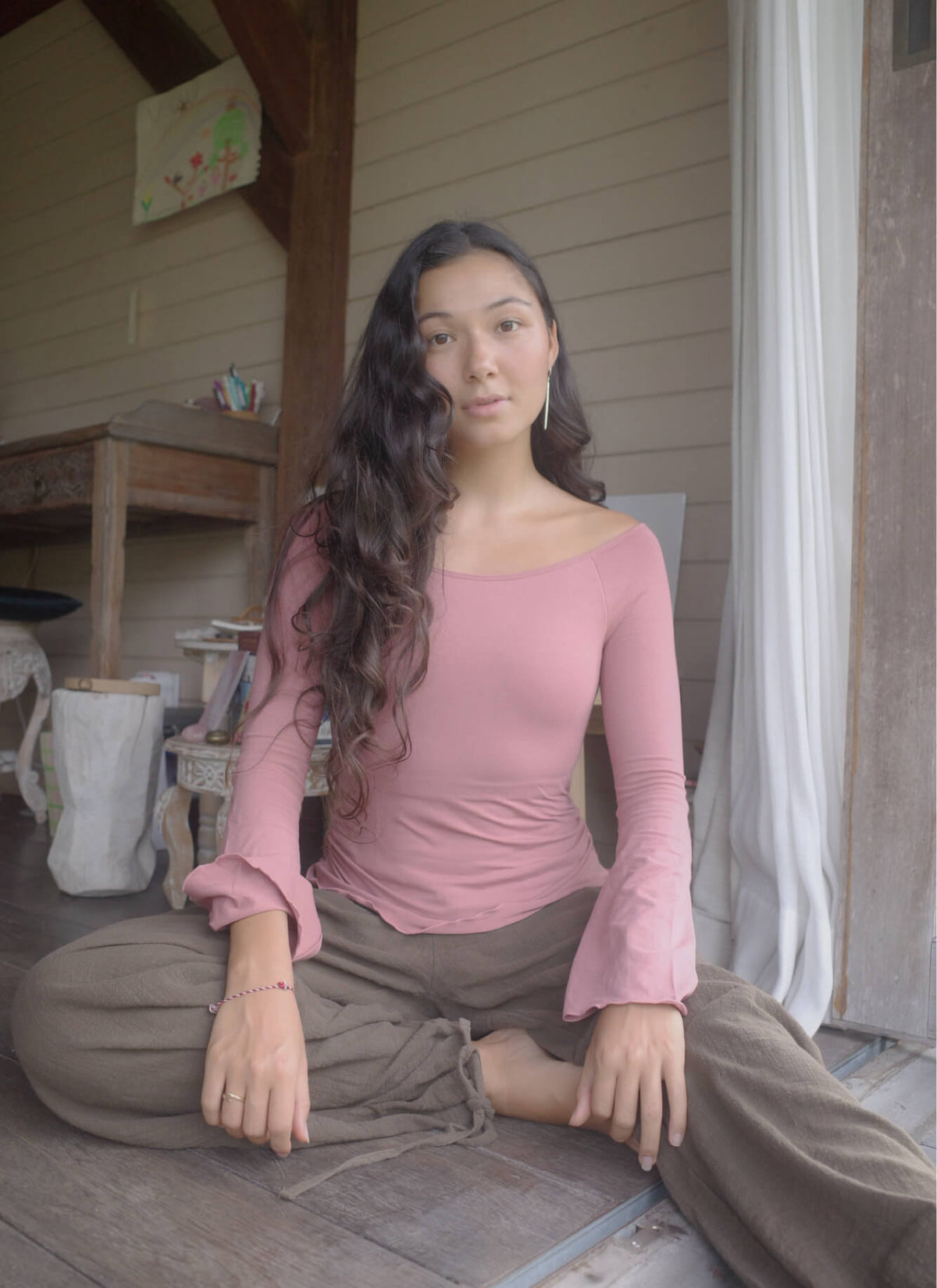 【9月25日21時】SARI LONG SLEEVE/SMOKY PINK