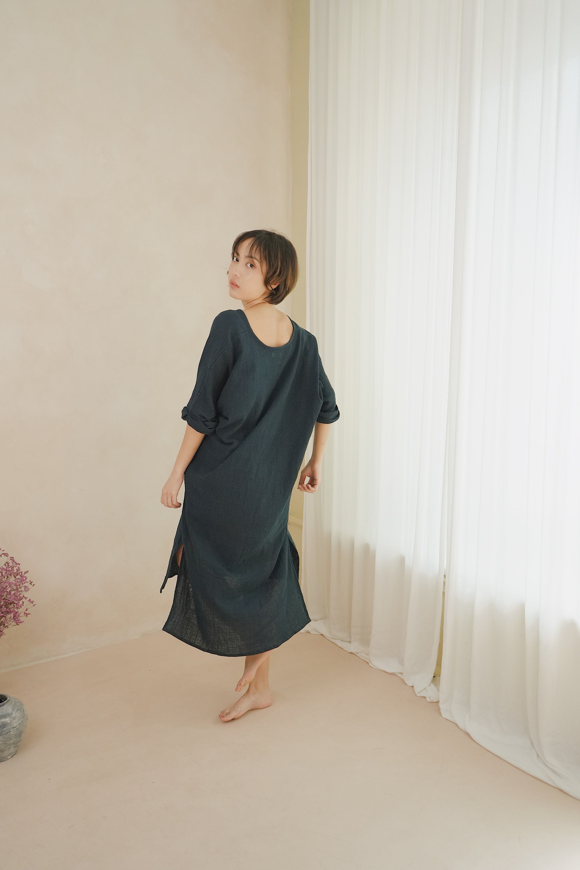 ORGANIC COTTON LONG/ INDIGO