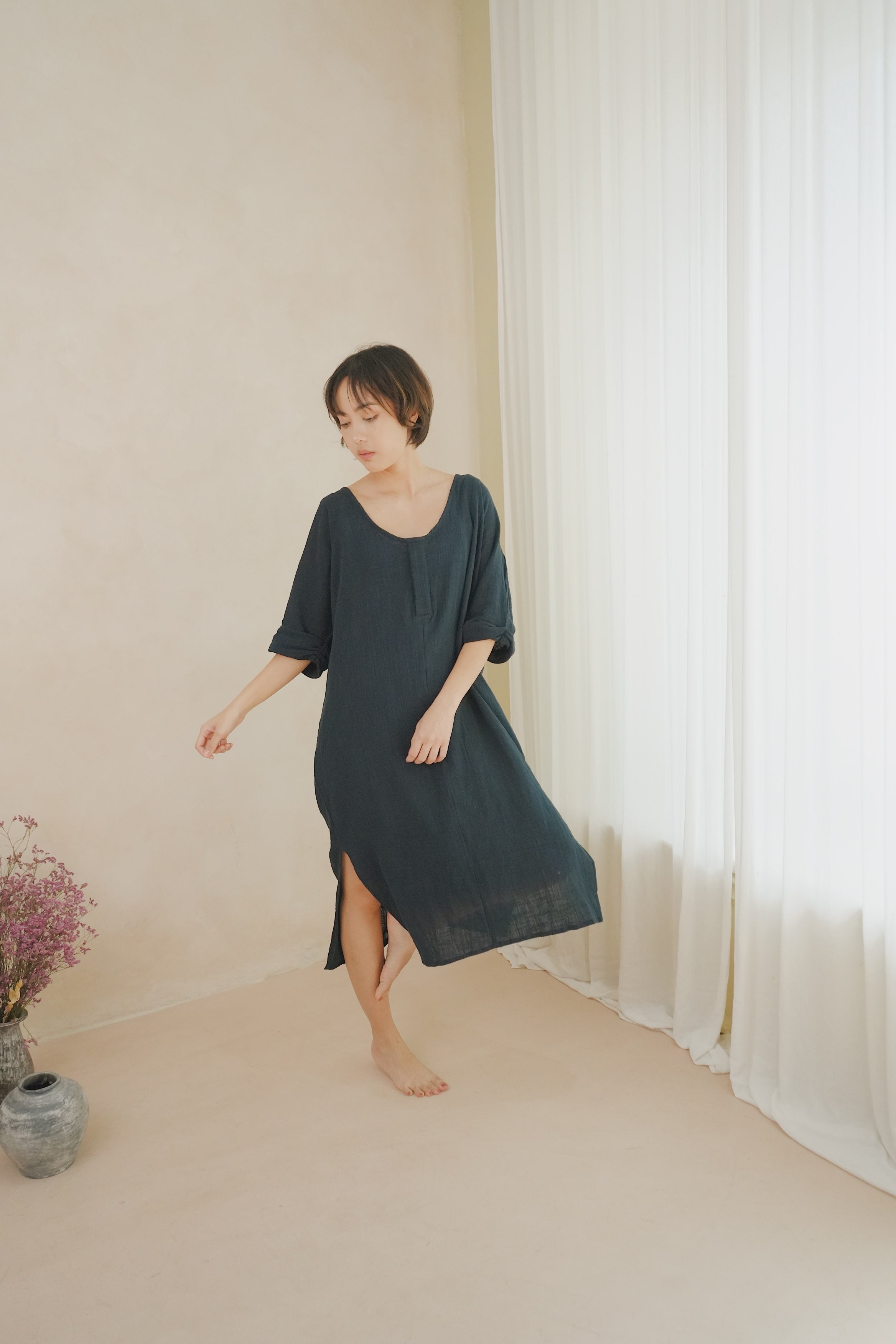 ORGANIC COTTON LONG/ INDIGO