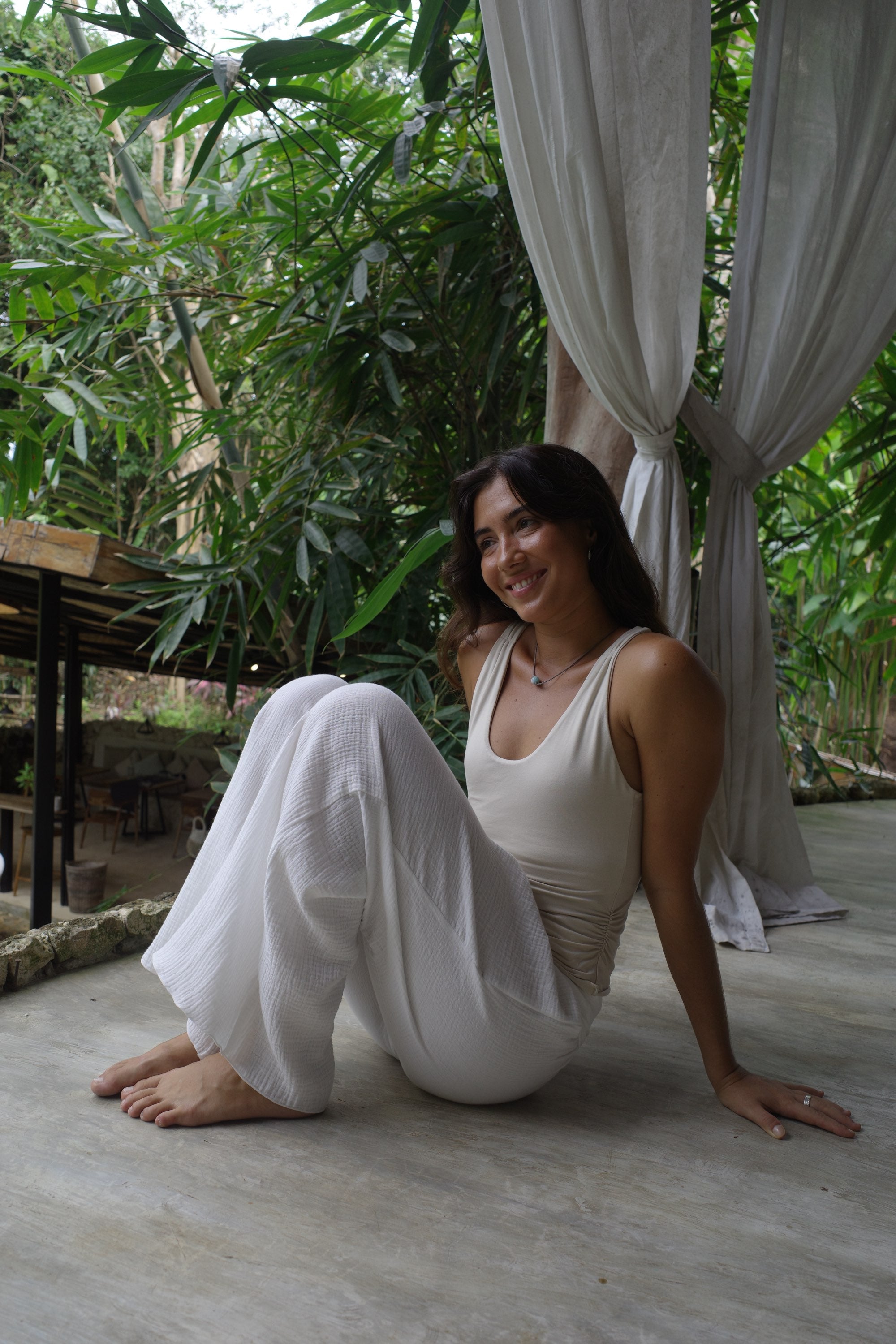 SARI TOP/IVORY SAND