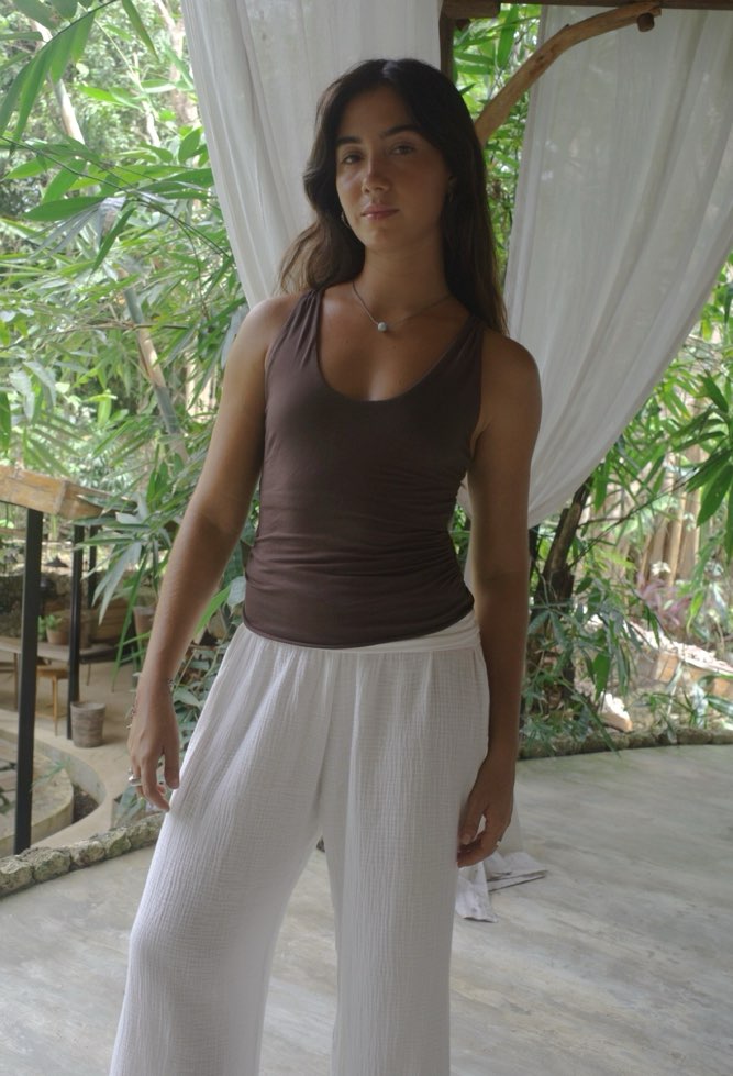 SARI TOP/CHOCOLATE