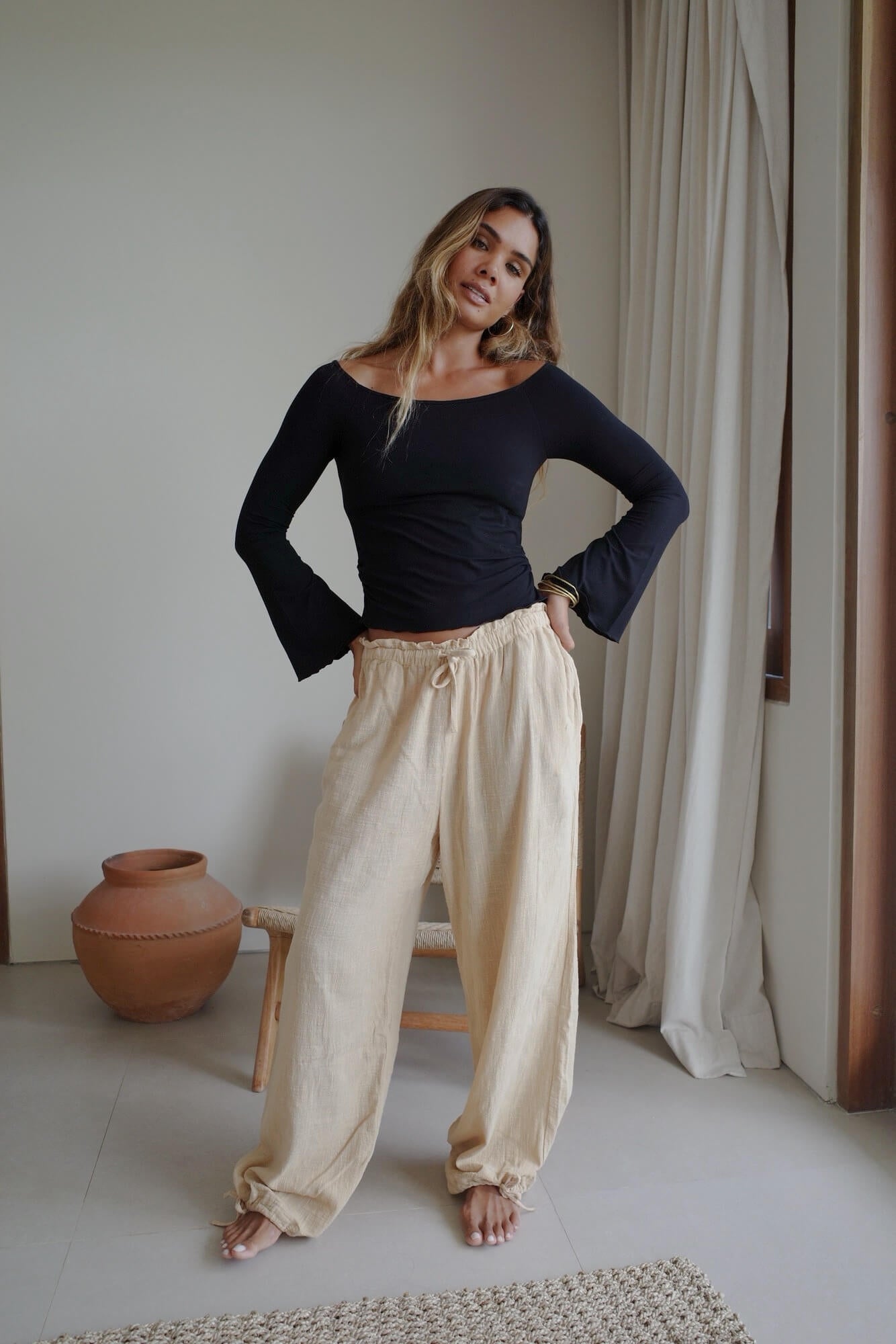 ORGANIC COTTON PANTS/OATS