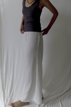 Cotton double bubble pants/White