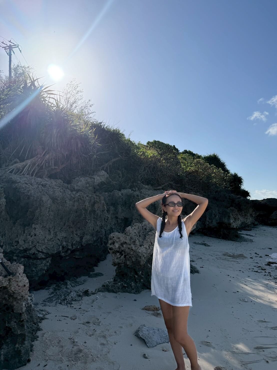 ORGANIC COTTON SUMMER  TANK/WHITE