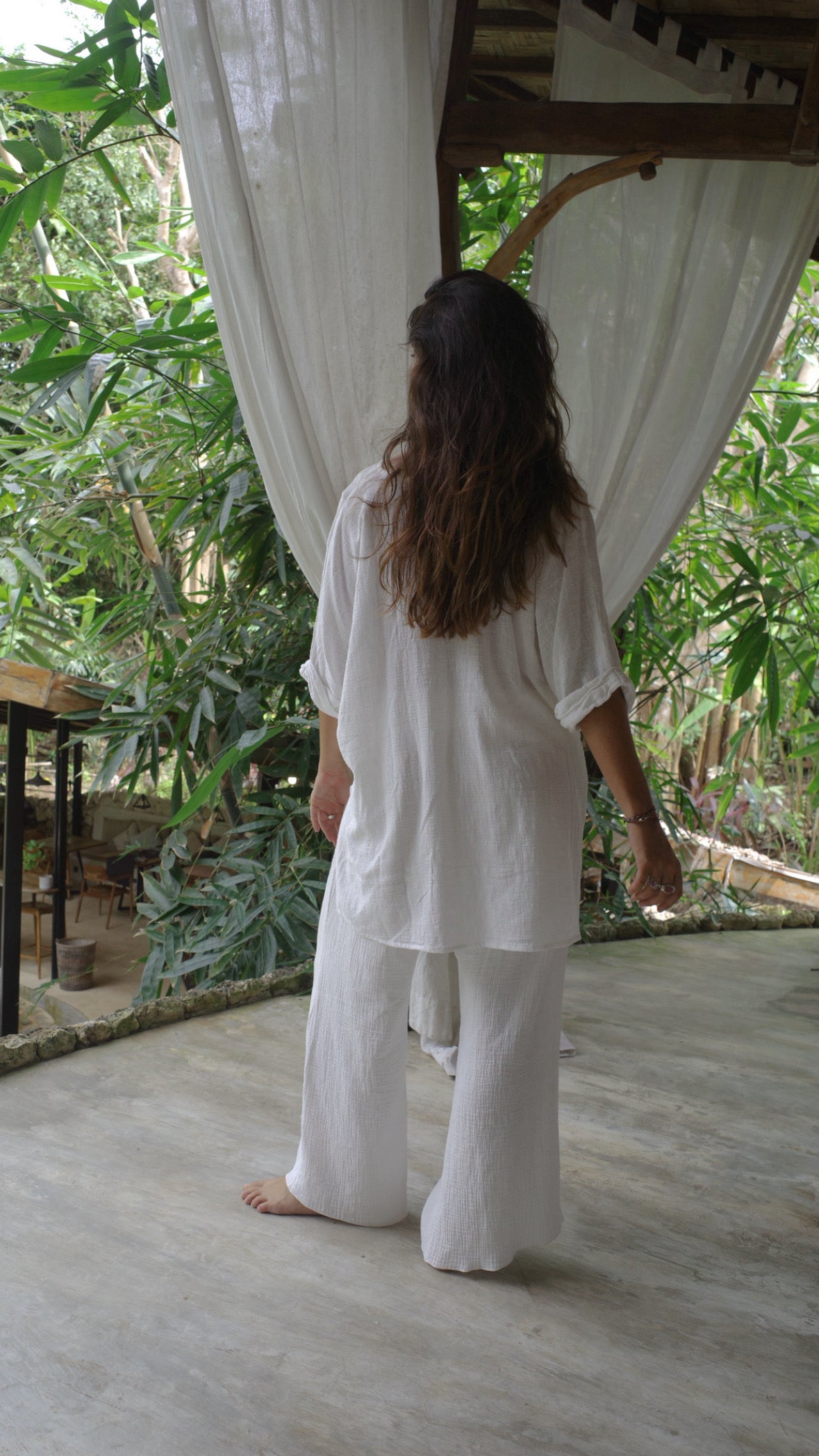 【6月末お届け】ORGANIC COTTON SHORT/WHITE