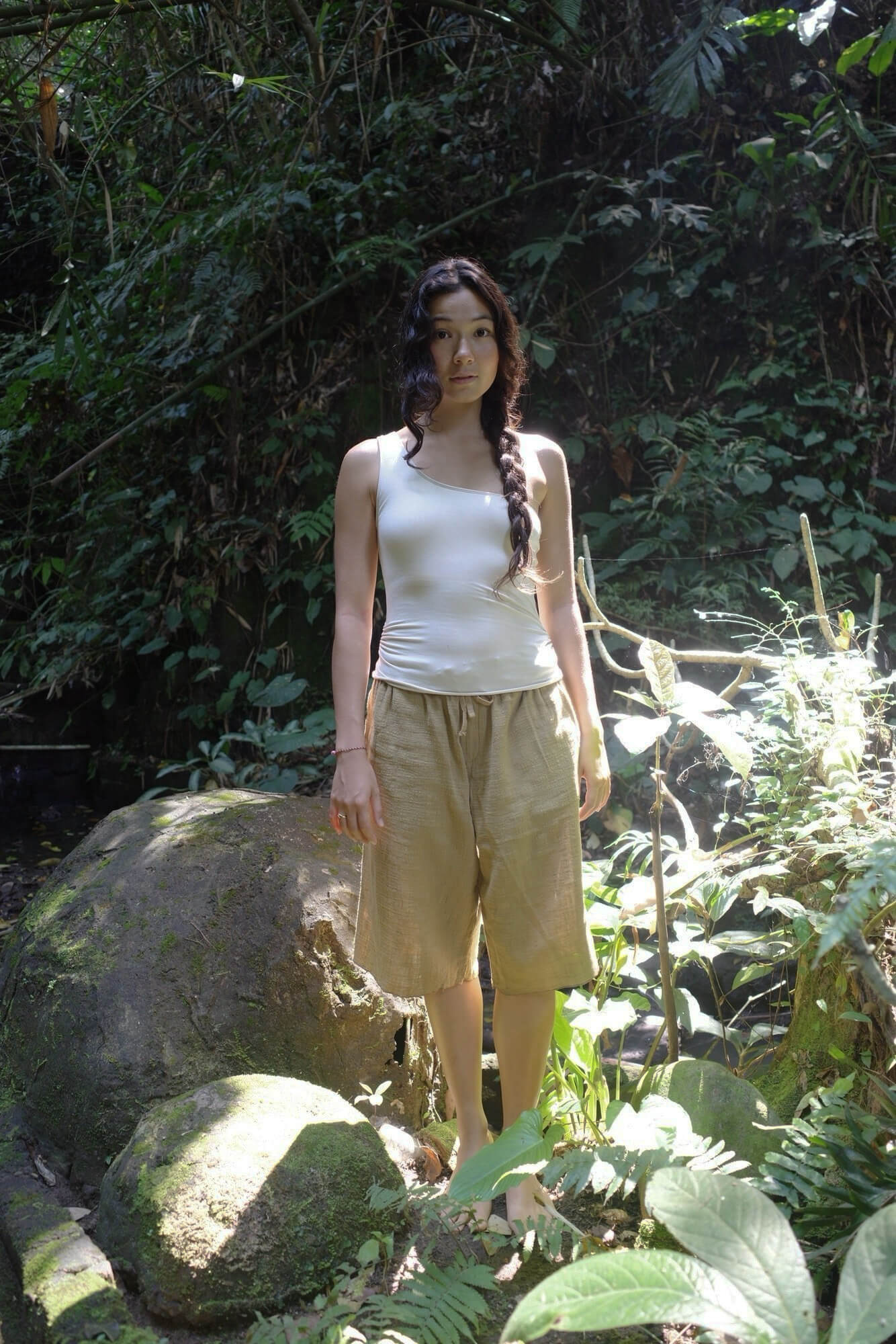 【POPUP開催記念】ORGANIC COTTON BERMUDA SHORTS/MILK CHOCOLATE