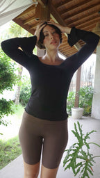 Sari long sleeve/BLACK