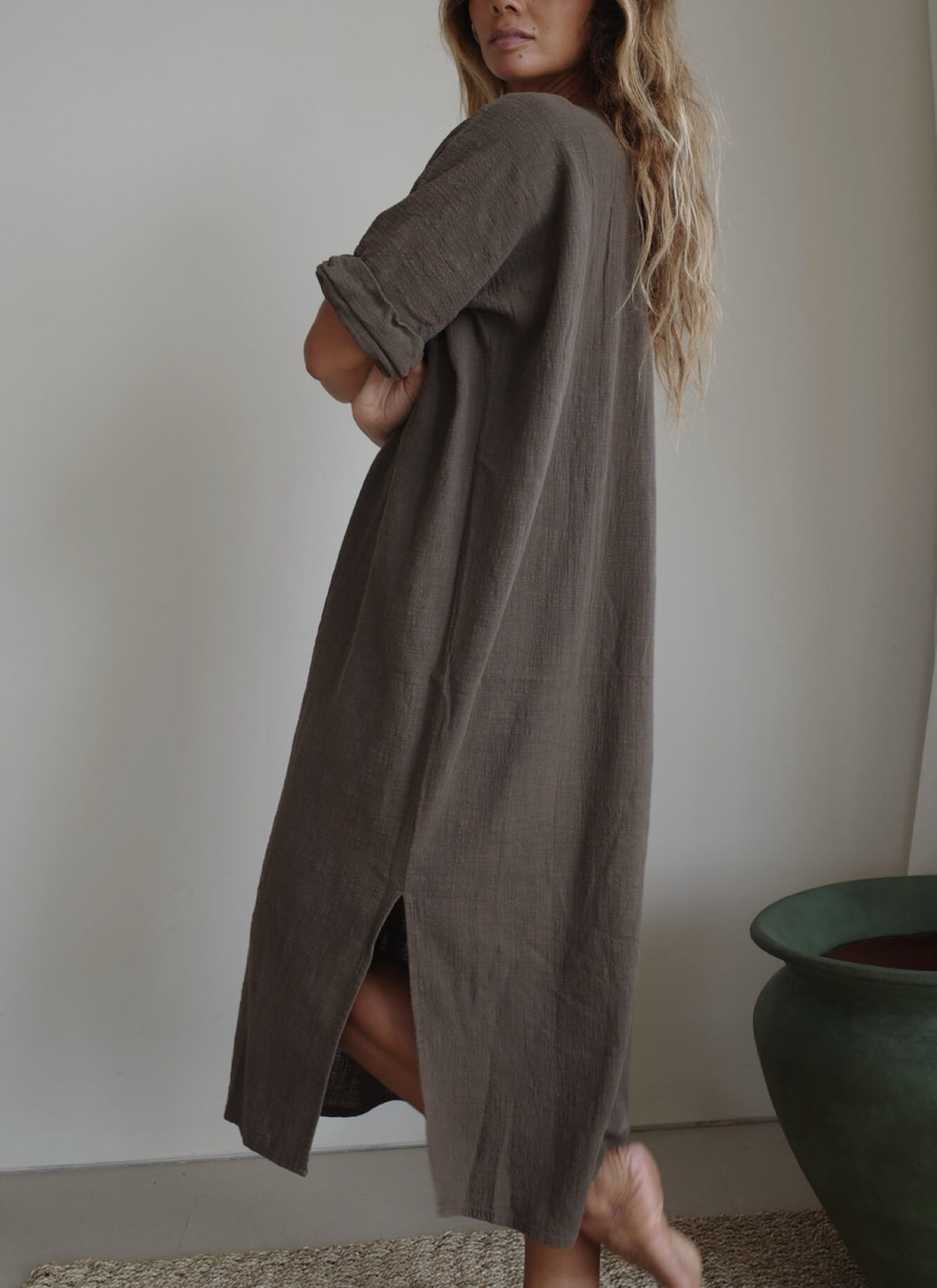【一般販売9月25日21時】ORGANIC COTTON LONG/CHOCOLATE