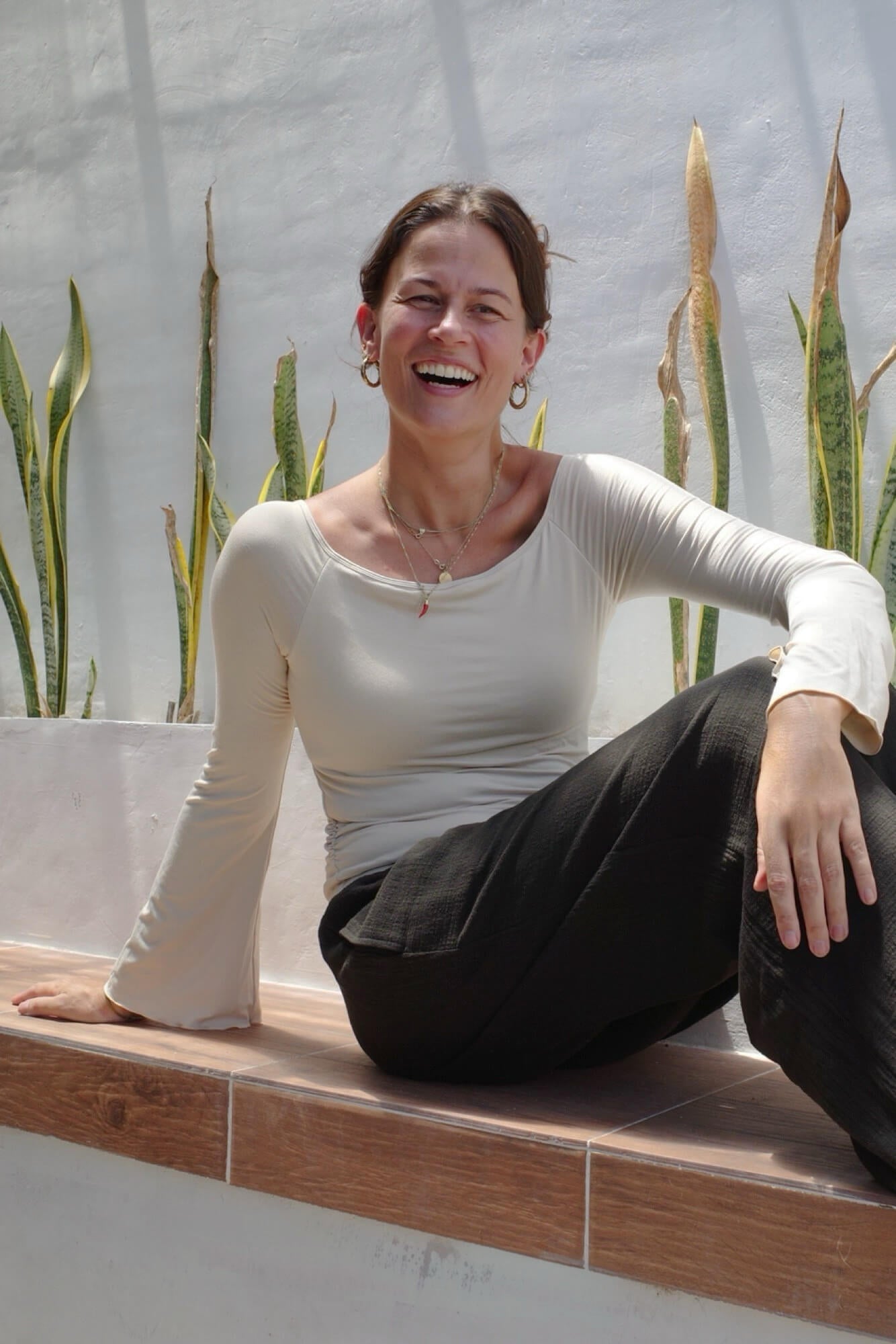 SARI LONG SLEEVE/IVORY SAND
