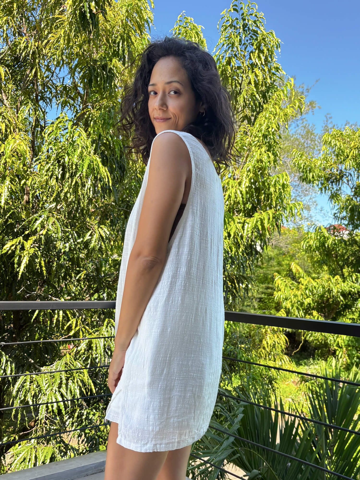【6月末お届け/POPUP受け取り可】ORGANIC COTTON SUMMER  SHORT/WHITE