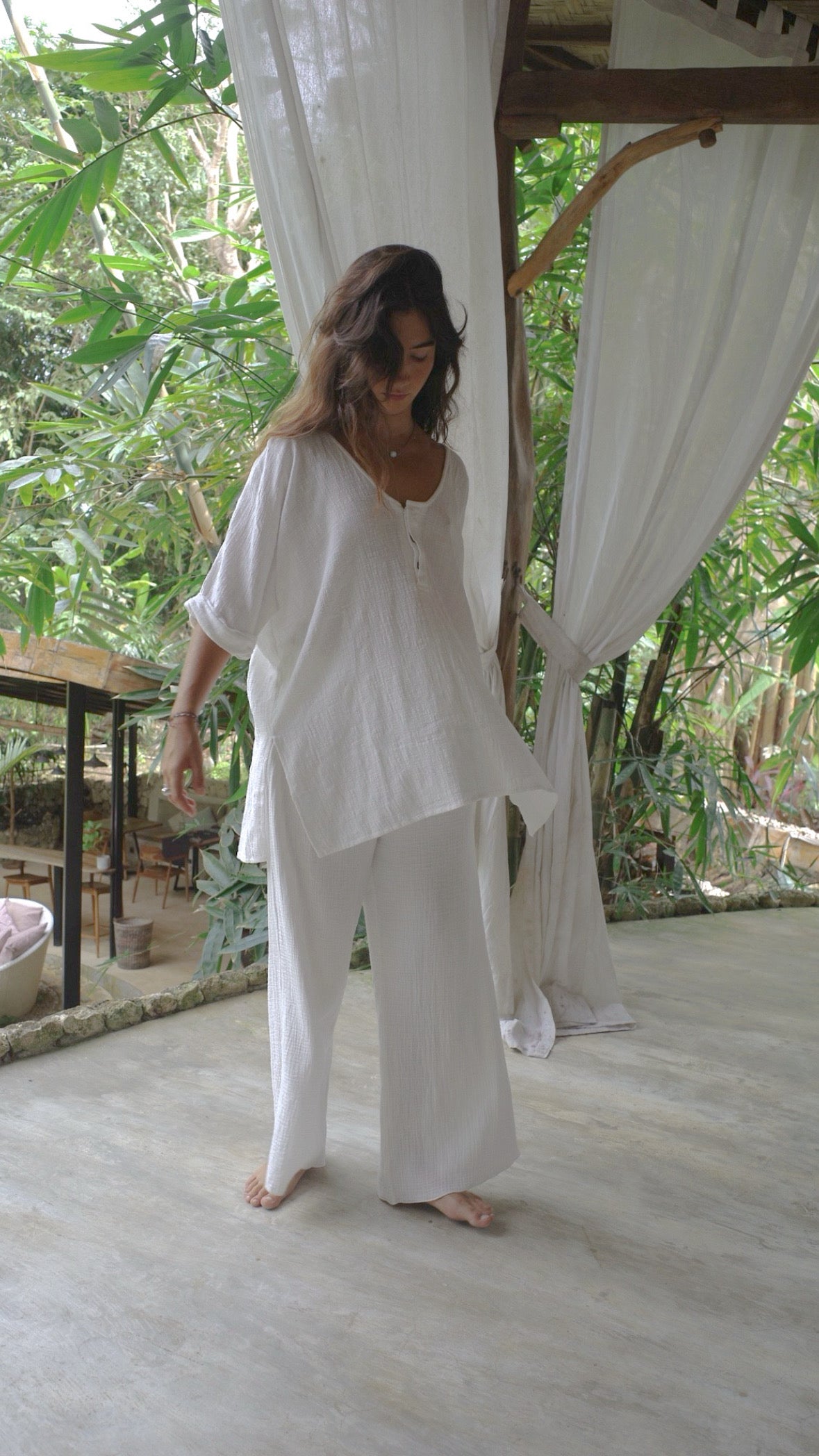 【6月末お届け】ORGANIC COTTON SHORT/WHITE