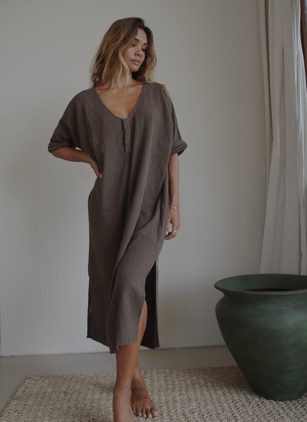 【一般販売9月25日21時】ORGANIC COTTON LONG/CHOCOLATE