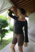 Sari long sleeve/BLACK