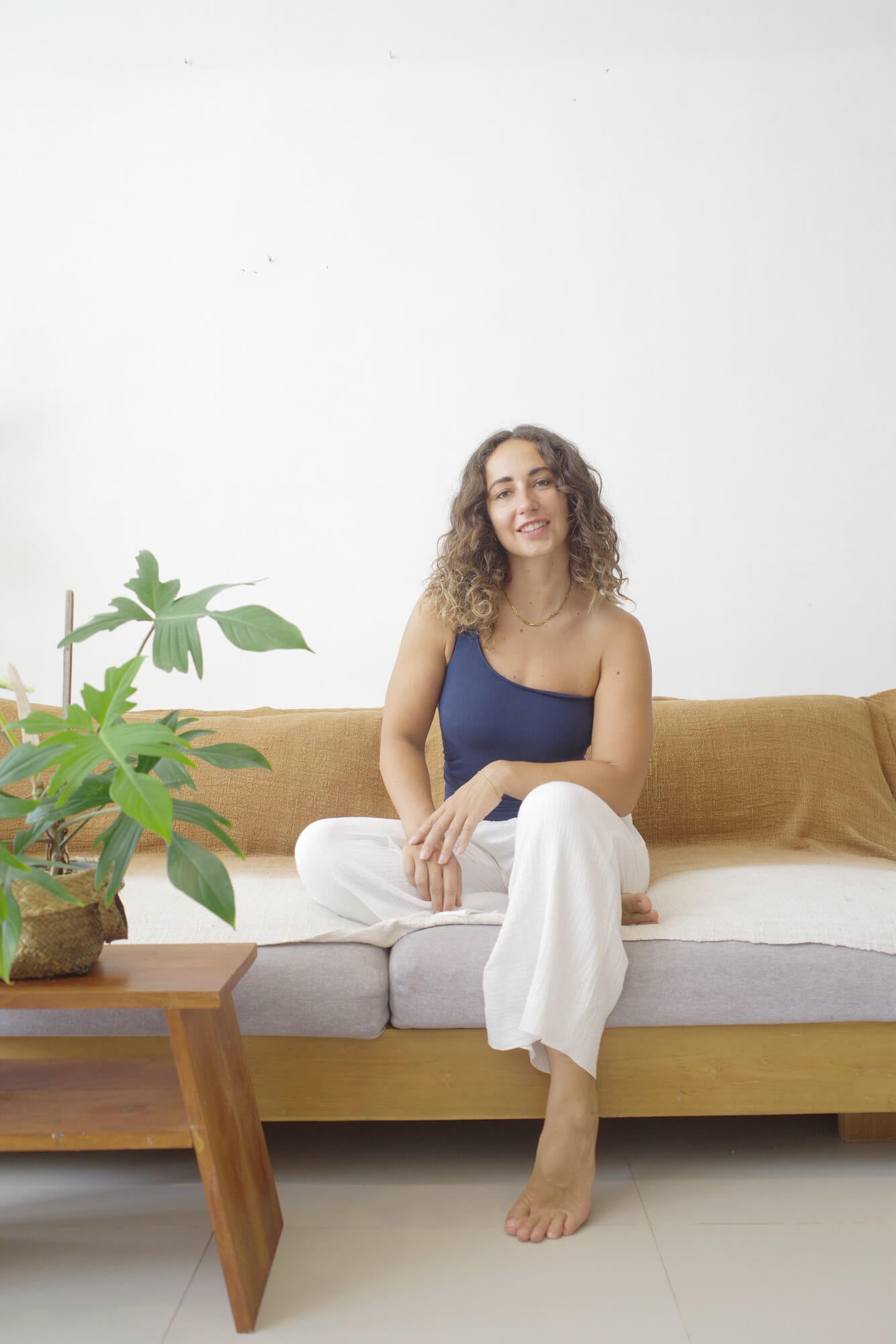 SARI ONE SHOULDER/NAVY