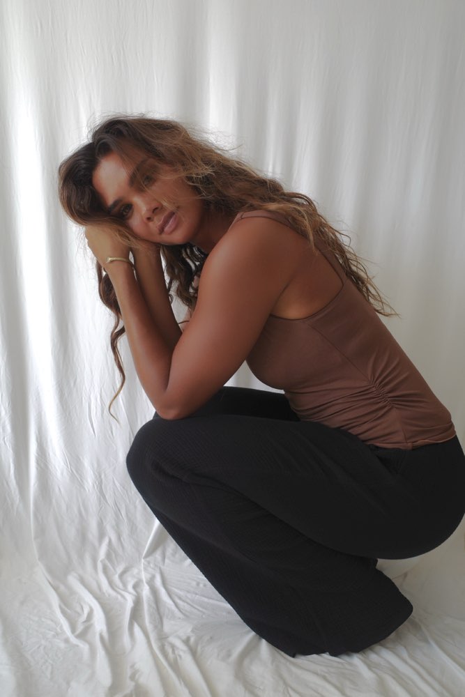 SARI TOP/COCOA BROWN