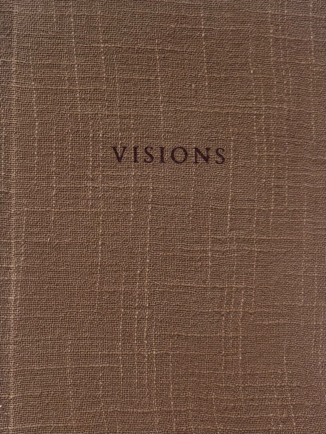 (12月発送予定)VISIONS JOURNAL NOTE