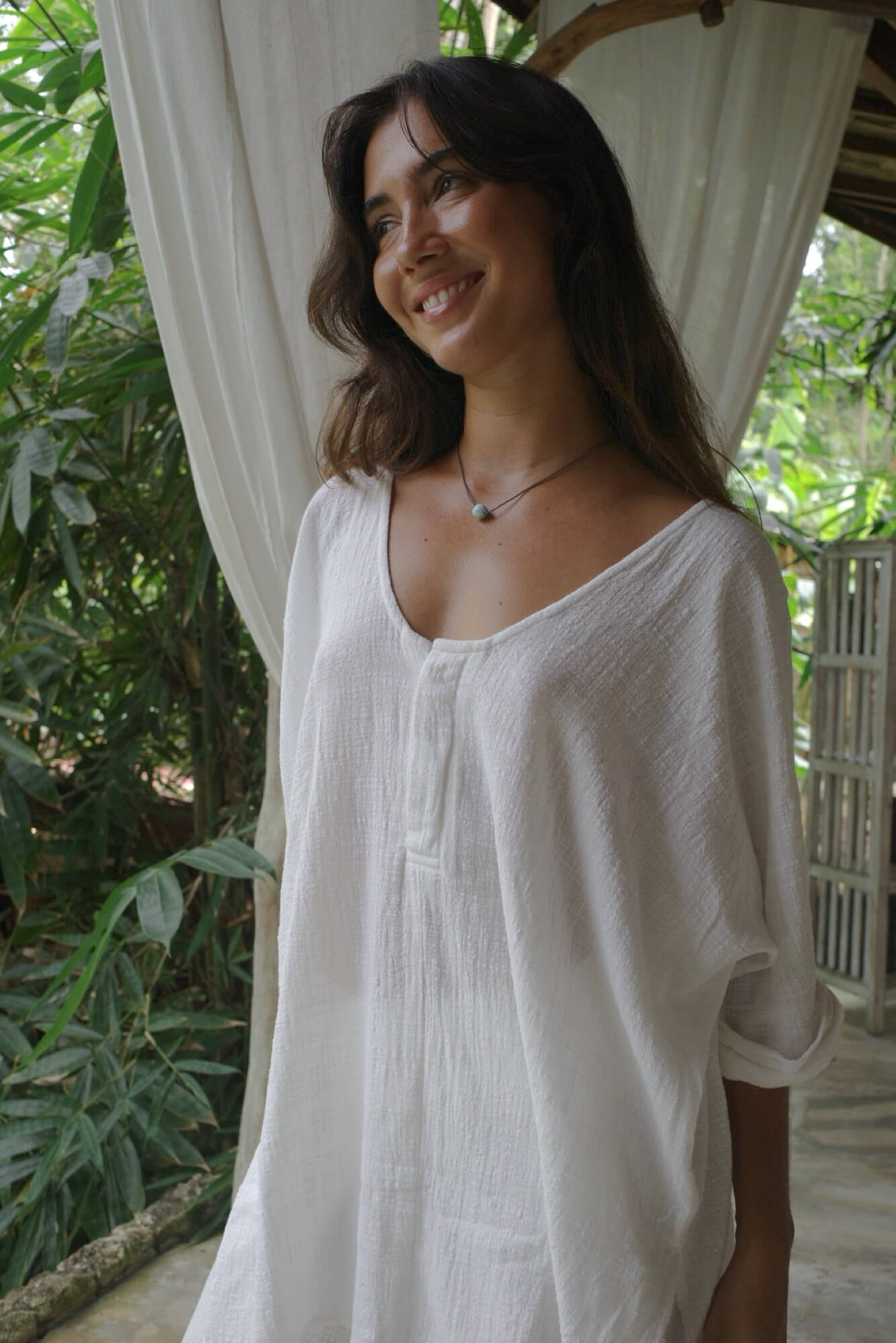 【6月末お届け】ORGANIC COTTON SHORT/WHITE