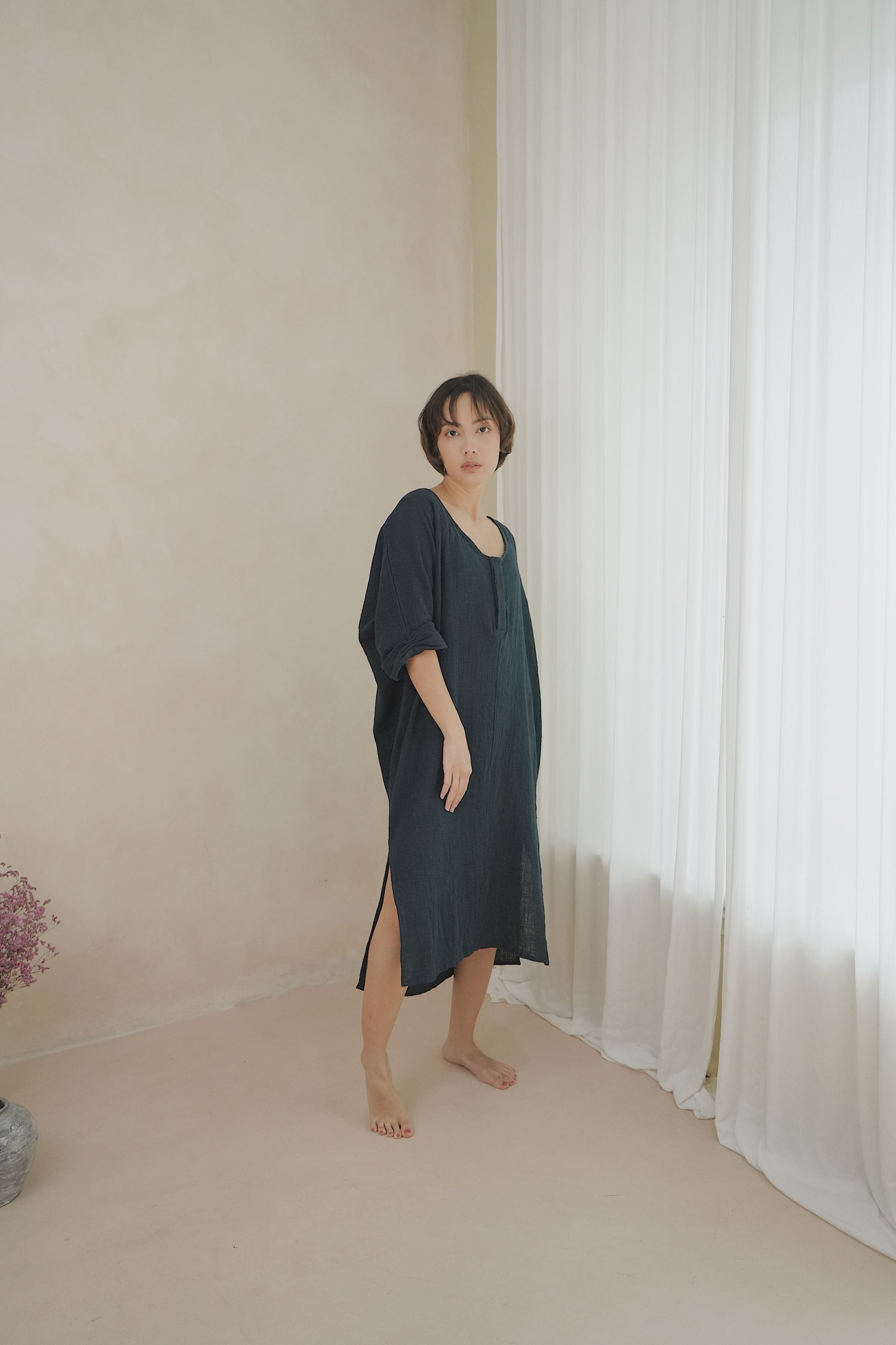 ORGANIC COTTON LONG/ INDIGO